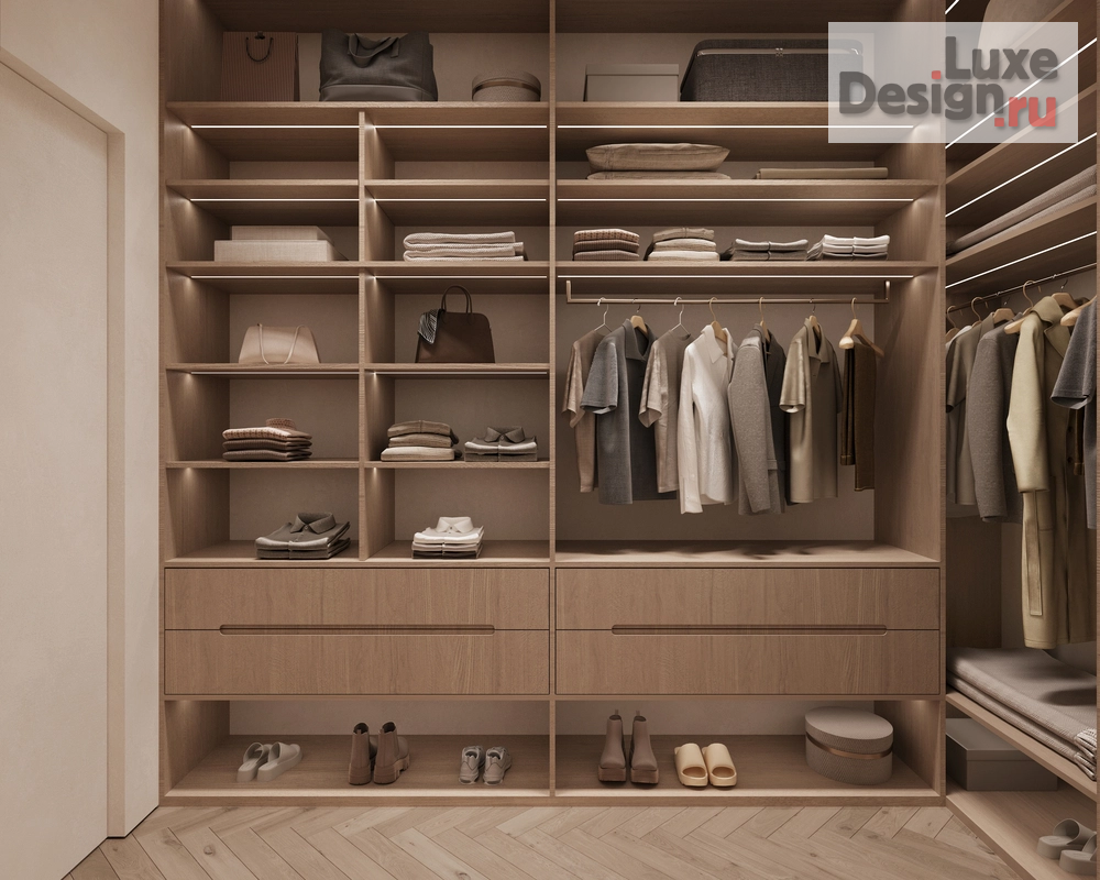 Дизайн интерьера двухкомнатной квартиры "ЖК Afi Park (81 кв). Детская комната и гардеробная" (фото 4)