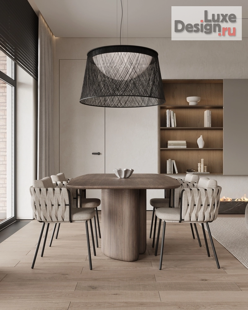 Дизайн интерьера коттеджа "Дом (240 кв). Кухня-гостиная" (фото 10)