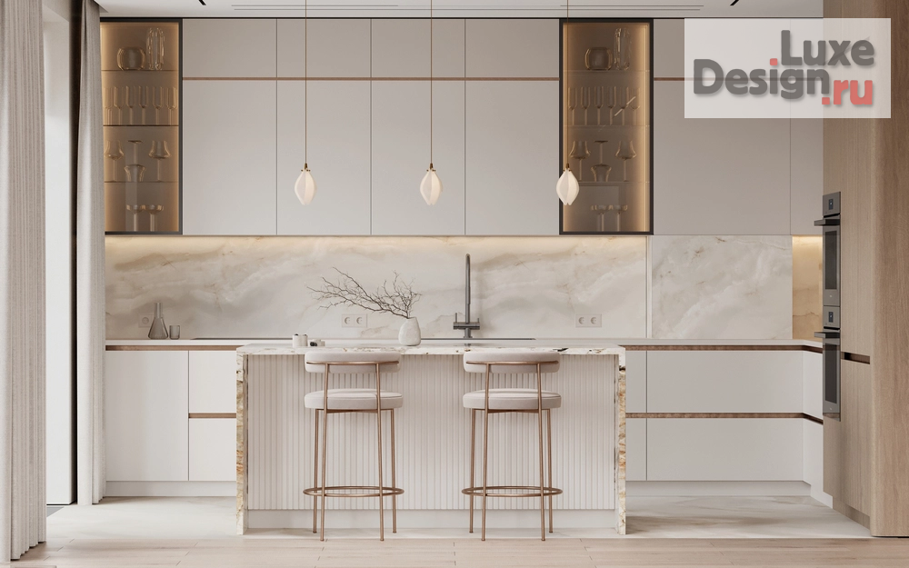 Дизайн интерьера квартиры "ЖК Primavera (104 кв). Кухня-гостиная" (фото 13)