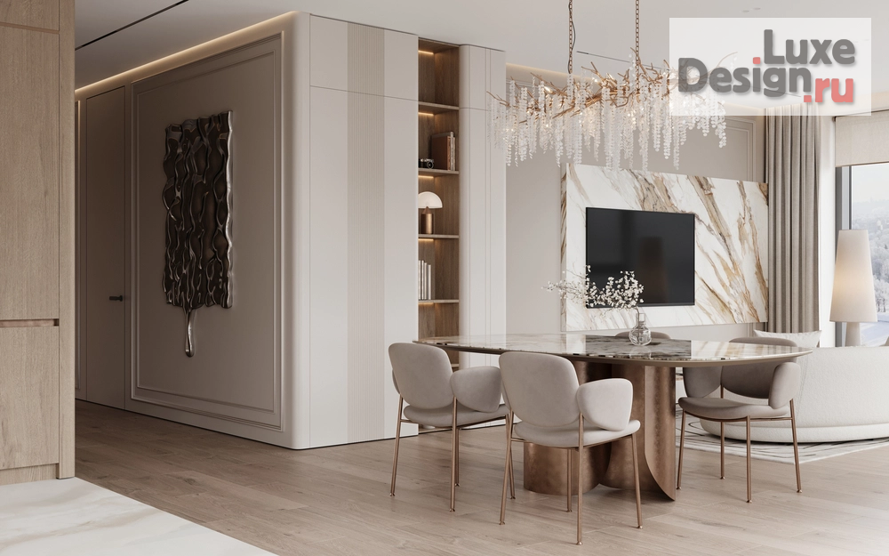 Дизайн интерьера квартиры "ЖК Primavera (104 кв). Кухня-гостиная" (фото 15)