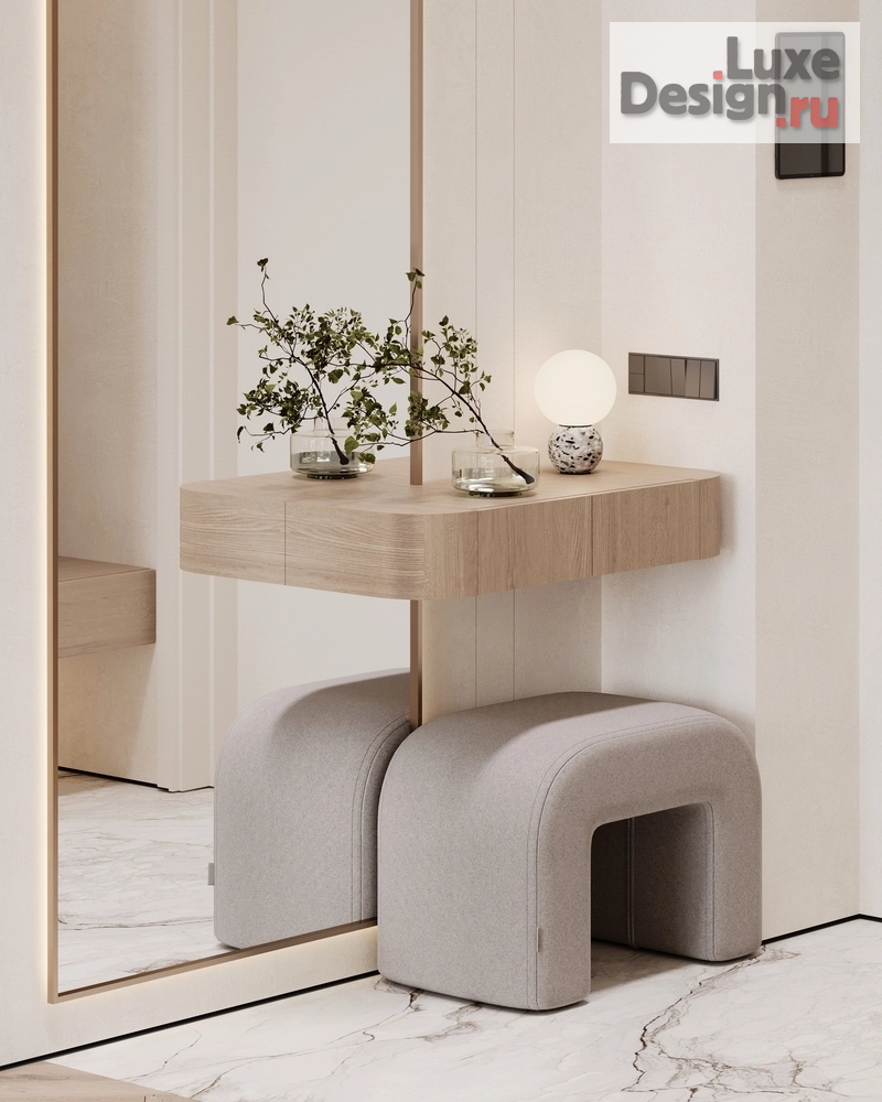 Дизайн интерьера двухкомнатной квартиры "ЖК Afi Park (81 кв). Прихожая и постирочная" (фото 1)