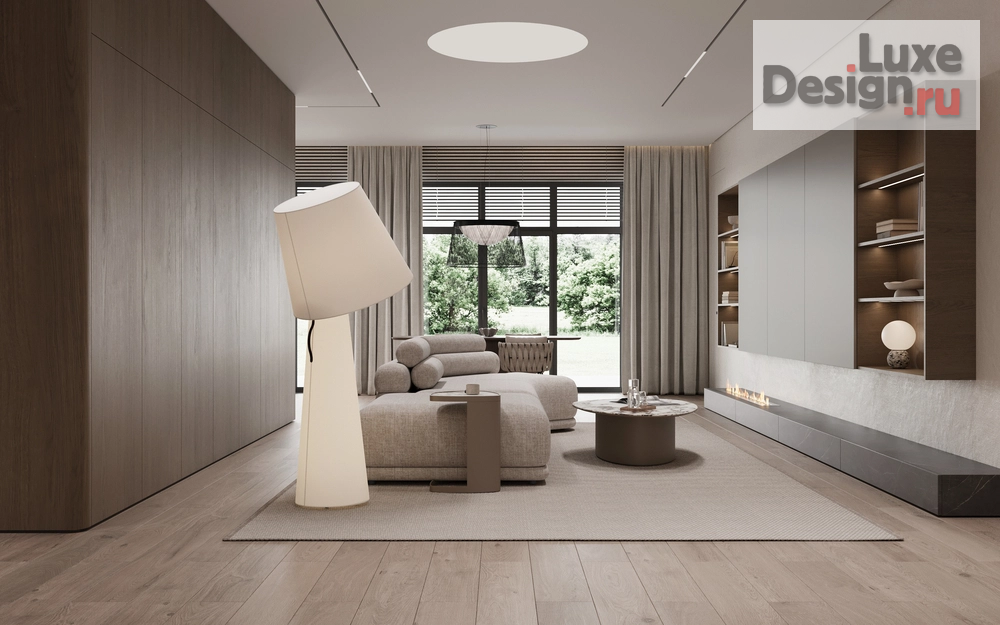 Дизайн интерьера коттеджа "Дом (240 кв). Кухня-гостиная" (фото 16)