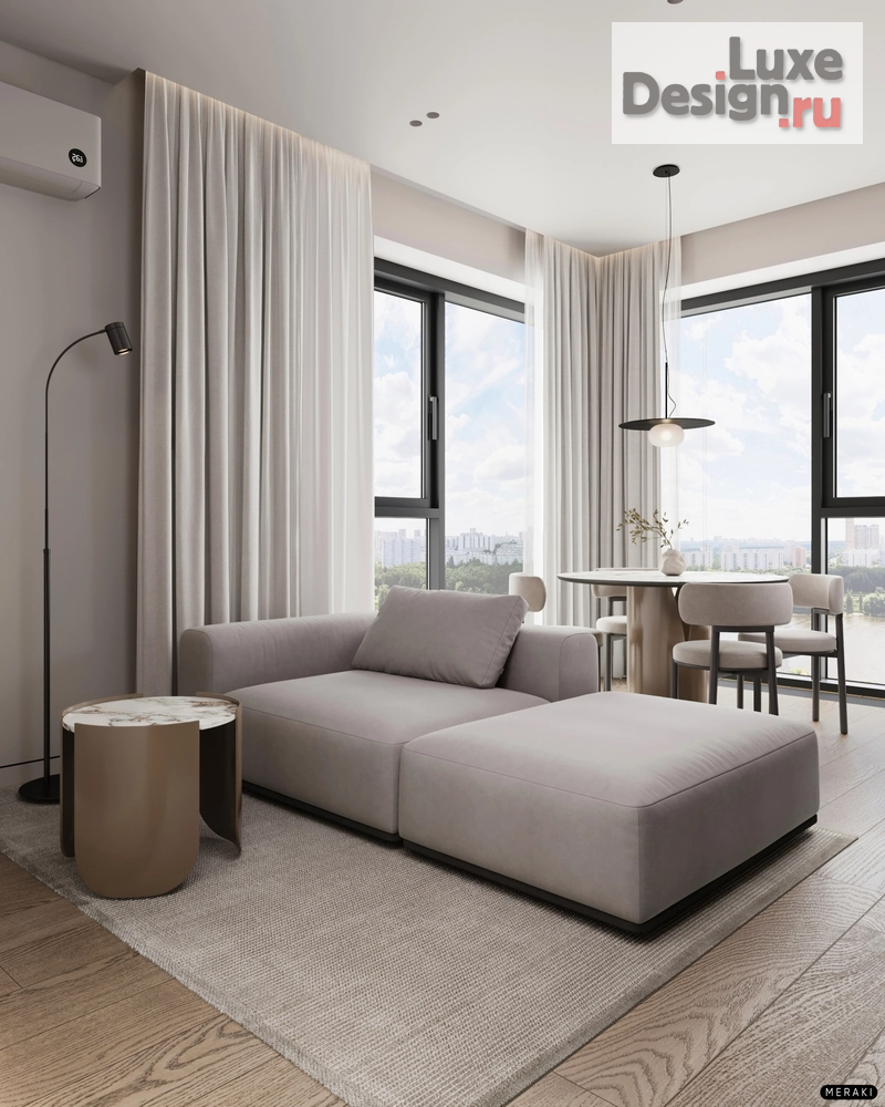 Дизайн интерьера квартиры "ЖК Primavera (53 кв). Кухня-гостиная" (фото 9)