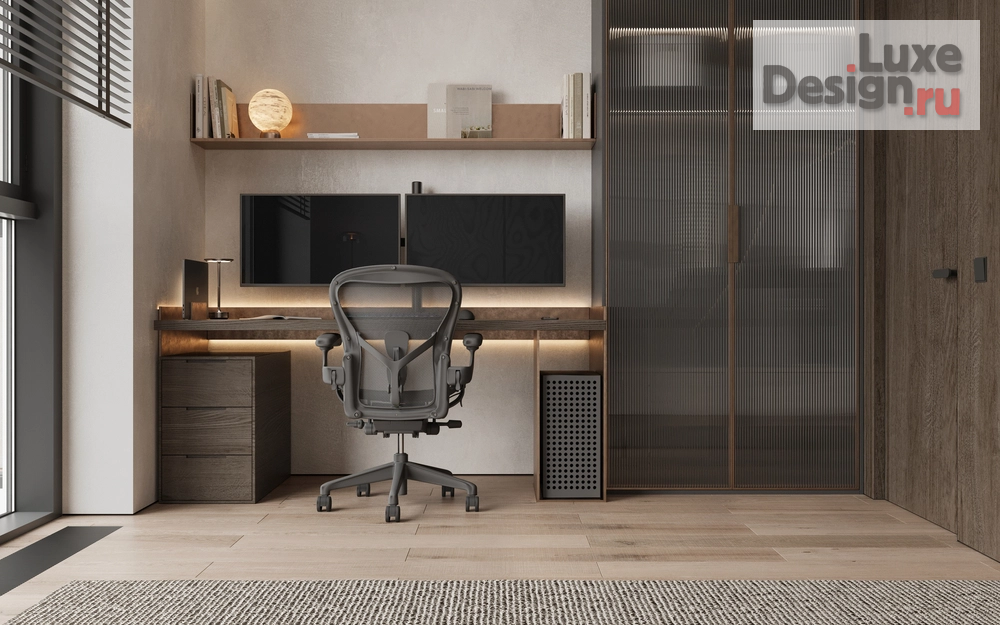 Дизайн интерьера квартиры "ЖК Primavera (104 кв). Кабинет" (фото 3)