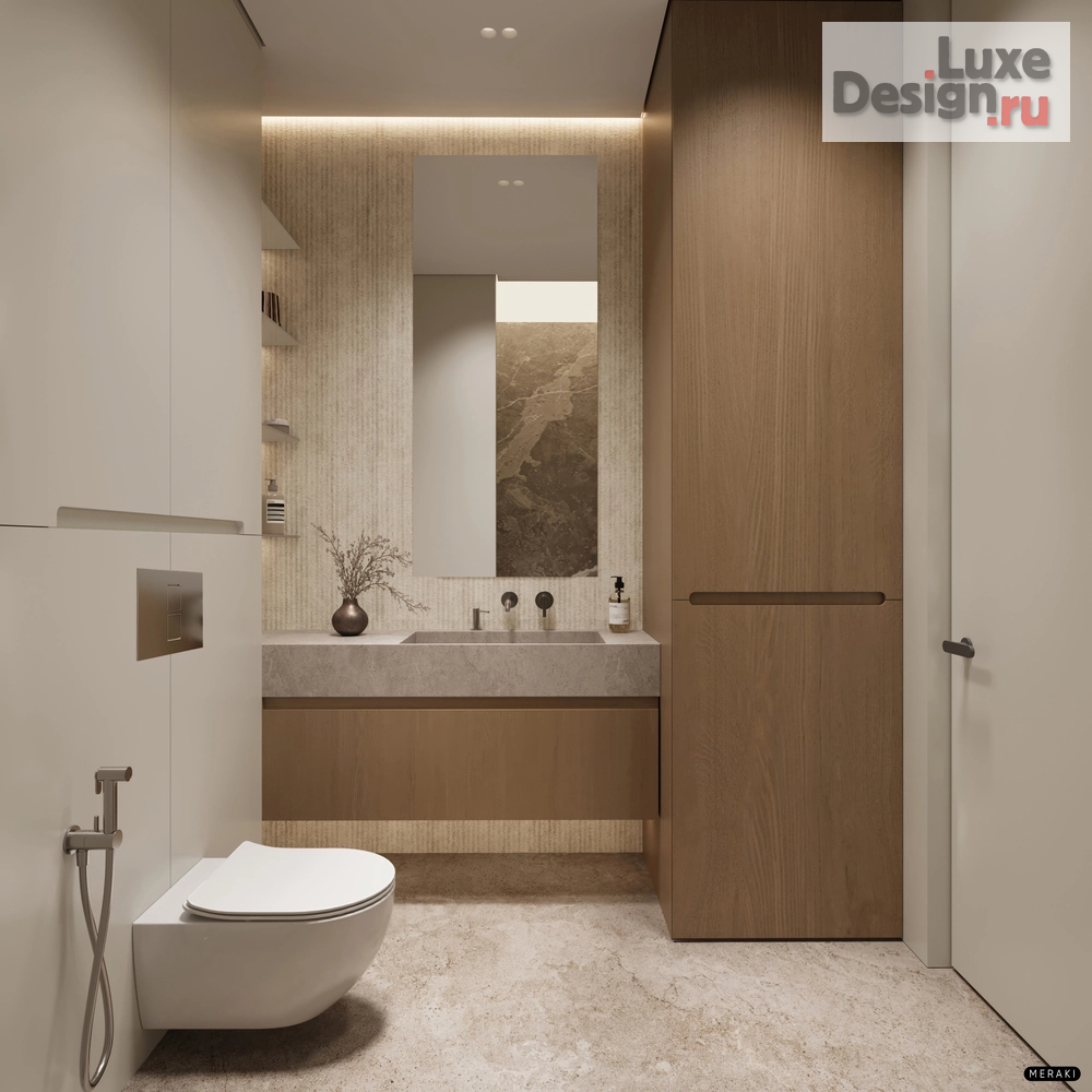 Дизайн интерьера квартиры "ЖК Primavera (108 кв). Сан. узел" (фото 1)