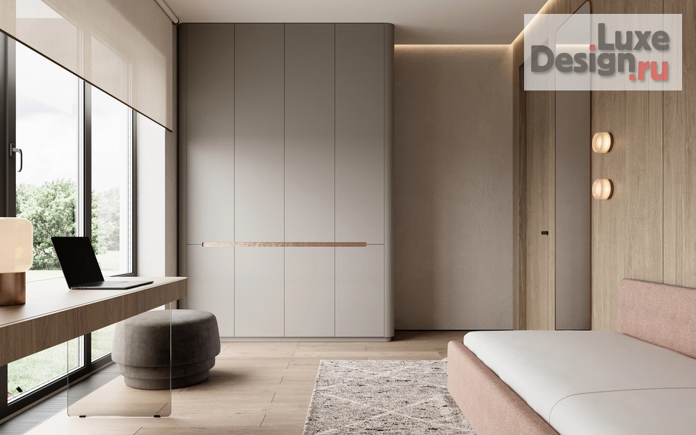 Дизайн интерьера коттеджа "Дом (240 кв). Детская девочки" (фото 2)