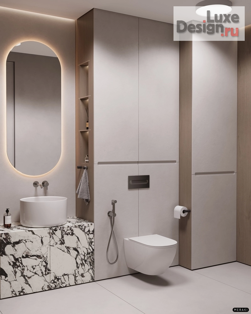 Дизайн интерьера квартиры "ЖК Primavera (53 кв). Ванная комната" (фото 5)