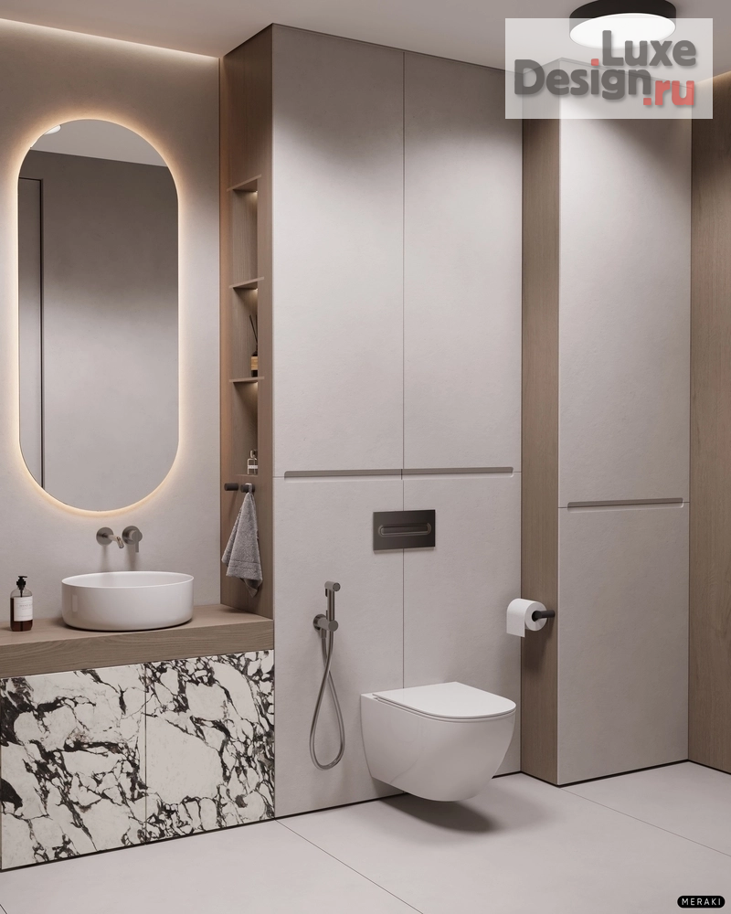 Дизайн интерьера квартиры "ЖК Primavera (53 кв). Ванная комната" (фото 6)