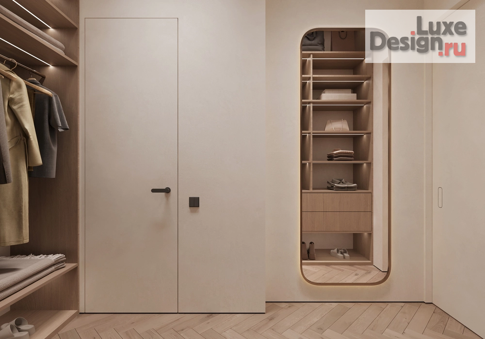 Дизайн интерьера двухкомнатной квартиры "ЖК Afi Park (81 кв). Детская комната и гардеробная" (фото 6)