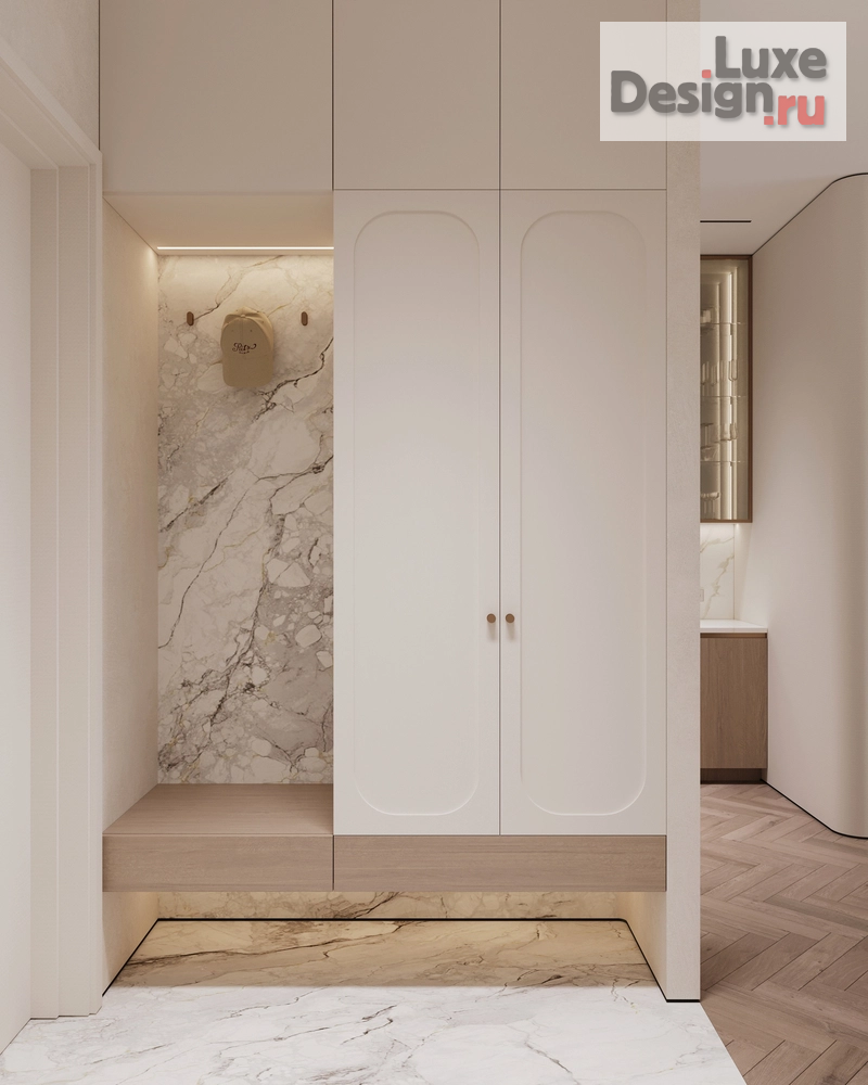 Дизайн интерьера двухкомнатной квартиры "ЖК Afi Park (81 кв). Прихожая и постирочная" (фото 5)