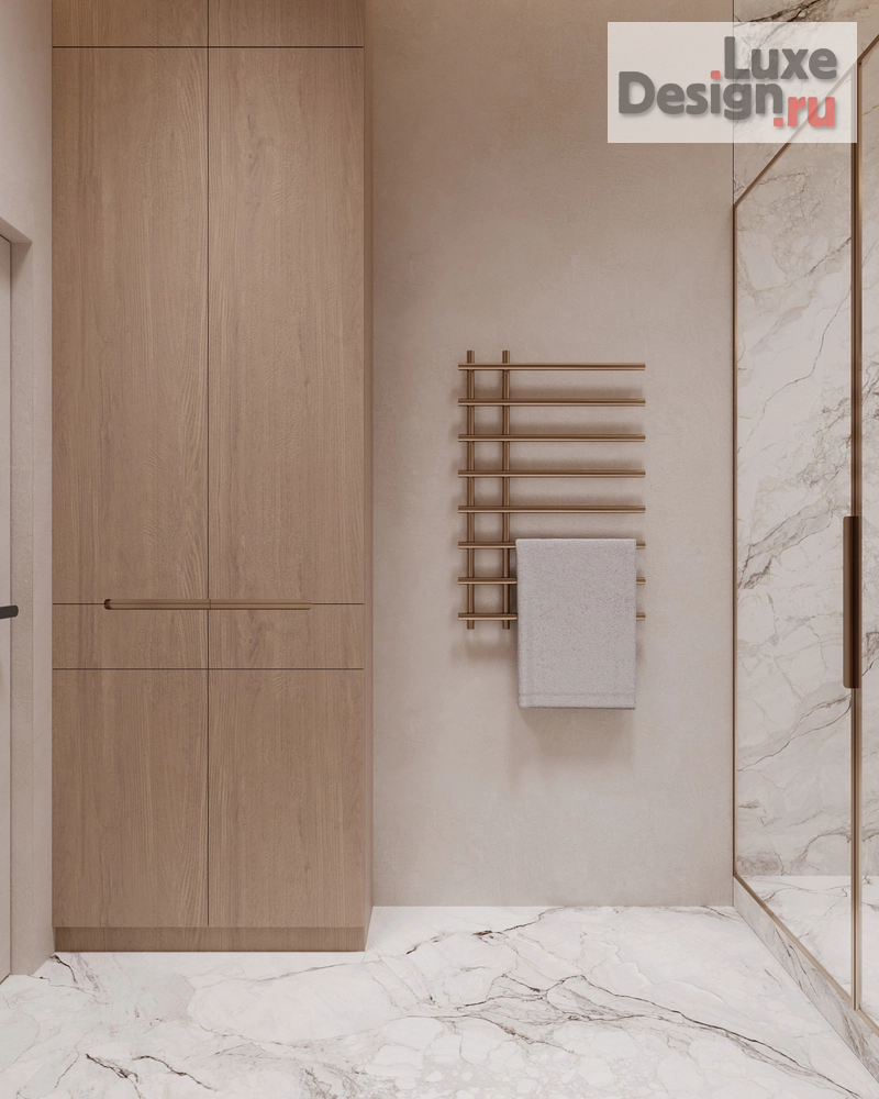 Дизайн интерьера двухкомнатной квартиры "ЖК Afi Park (81 кв). Мастер-ванная" (фото 3)