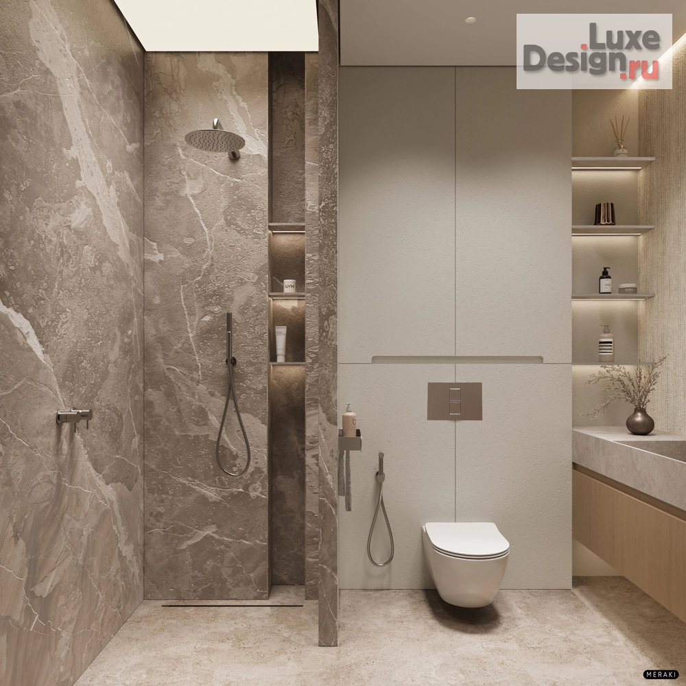 Дизайн интерьера квартиры "ЖК Primavera (108 кв). Сан. узел" (фото 2)