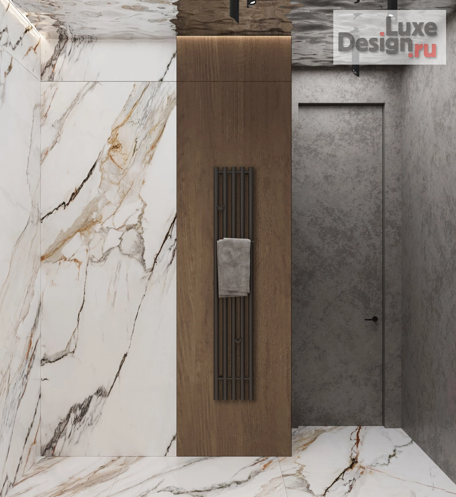 Дизайн интерьера двухкомнатной квартиры "ЖК Kokos (118 кв). Гостевой санузел" (фото 4)