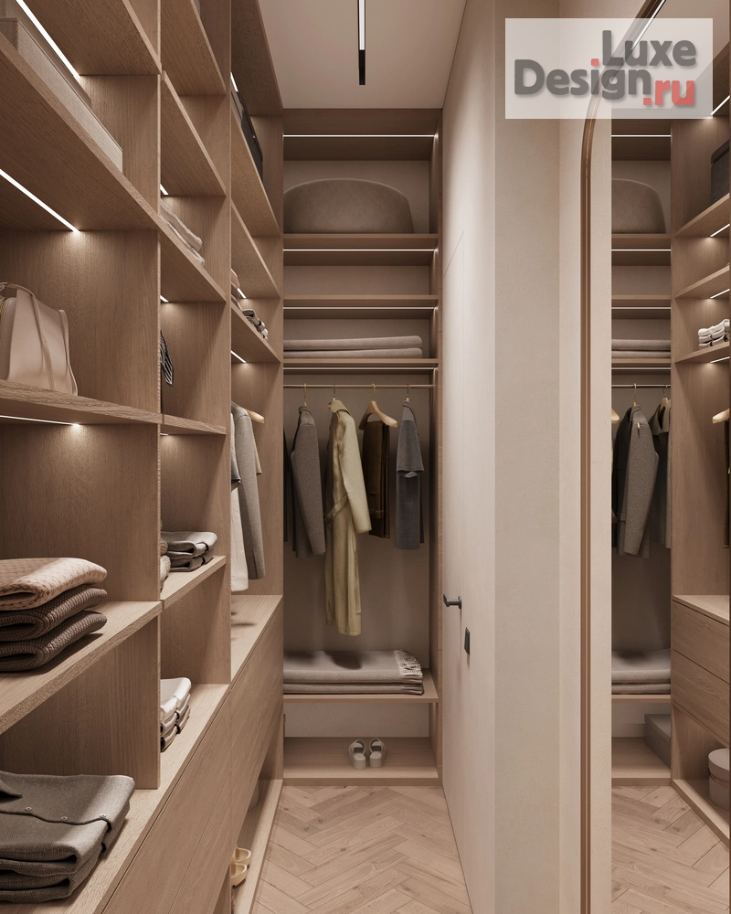 Дизайн интерьера двухкомнатной квартиры "ЖК Afi Park (81 кв). Детская комната и гардеробная" (фото 8)