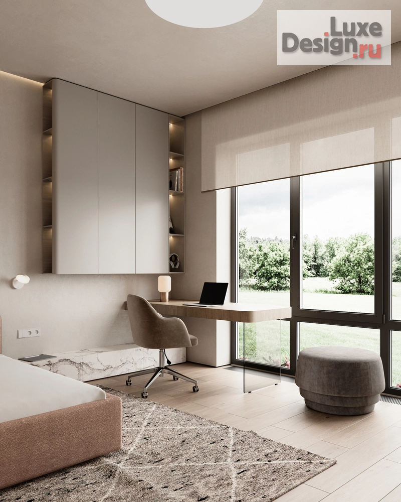 Дизайн интерьера коттеджа "Дом (240 кв). Детская девочки" (фото 5)