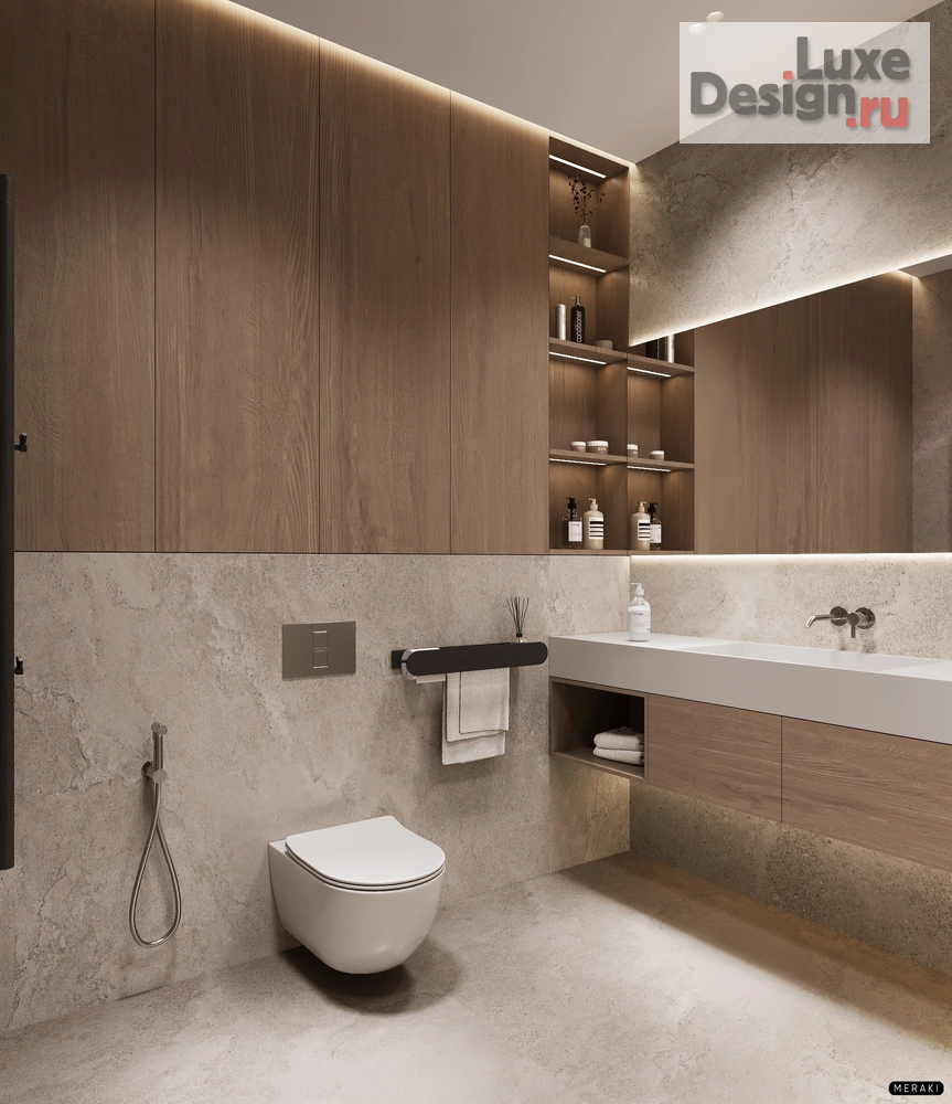 Дизайн интерьера квартиры "ЖК Primavera (108 кв). Мастер-ванная комната" (фото 3)