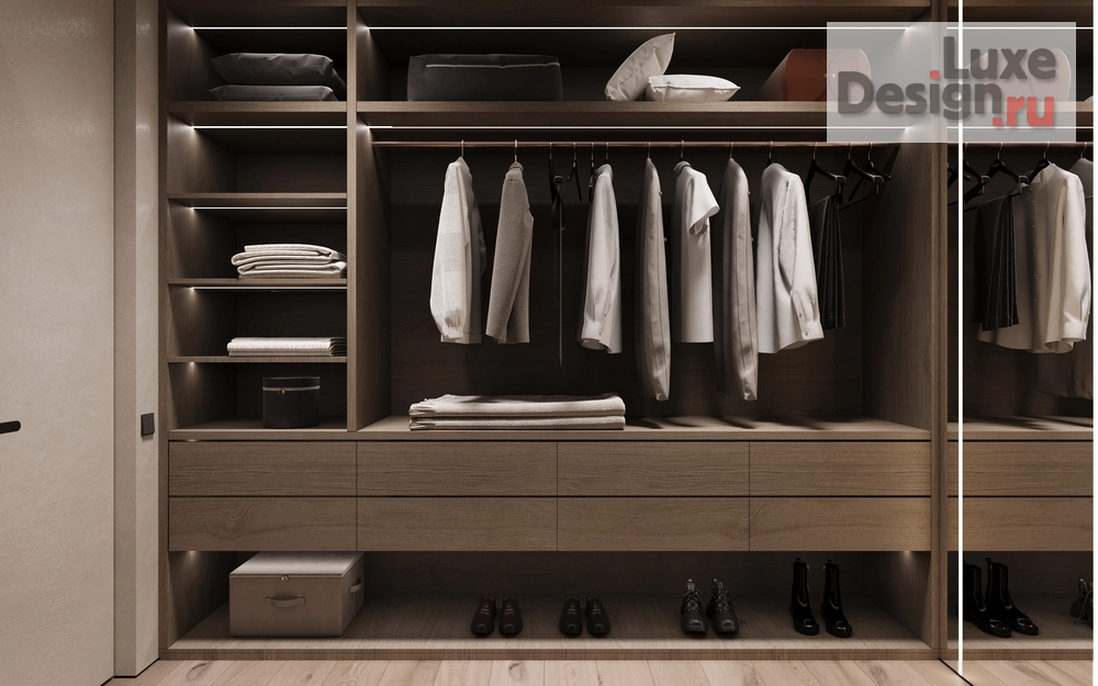 Дизайн интерьера частного дома "Дом (240 кв). Спальня и гардеробная" (фото 9)