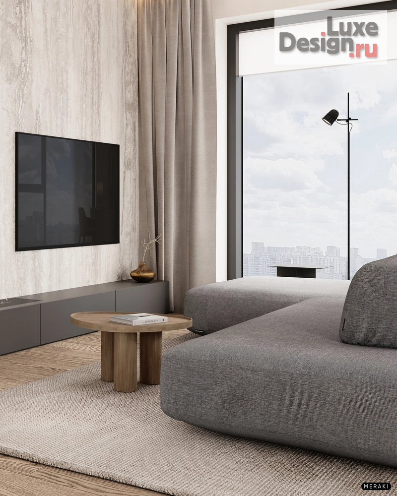 Дизайн интерьера квартиры "ЖК Primavera (108 кв). Кухня-гостиная" (фото 4)