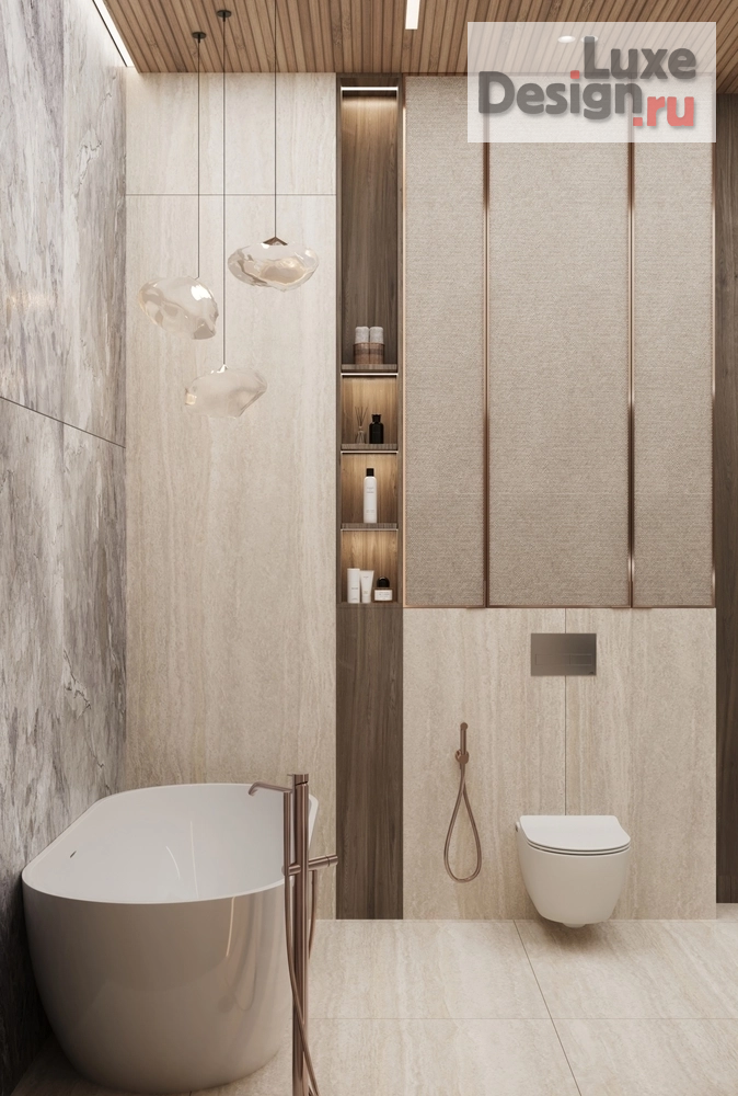 Дизайн интерьера двухкомнатной квартиры "ЖК Kokos (118 кв). Мастер-ванная" (фото 5)