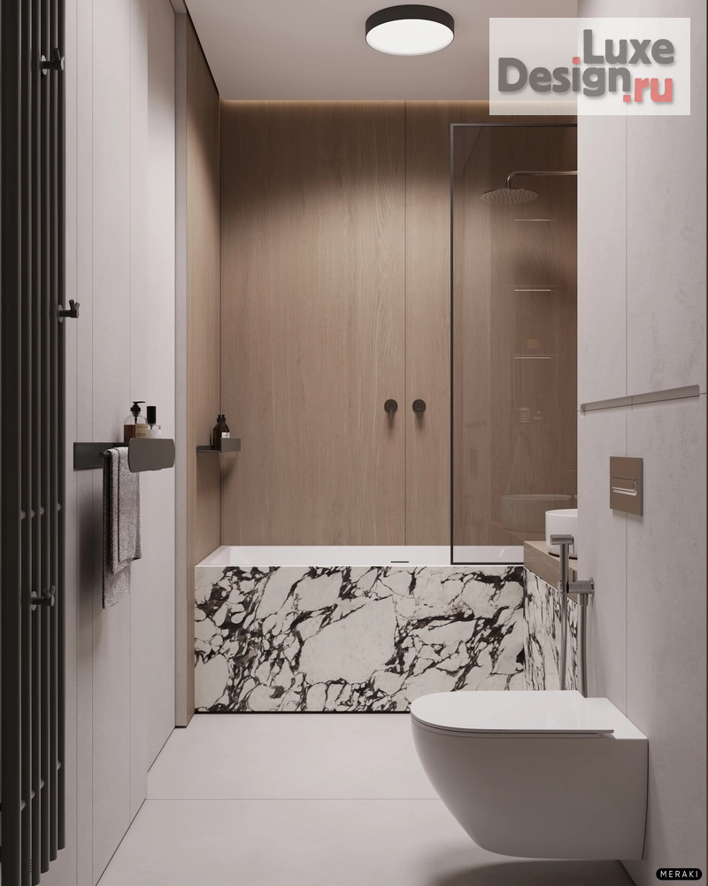 Дизайн интерьера квартиры "ЖК Primavera (53 кв). Ванная комната" (фото 2)
