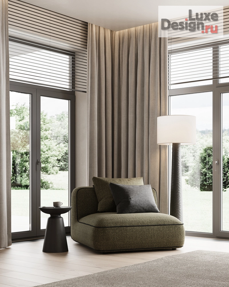 Дизайн интерьера частного дома "Дом (240 кв). Спальня и гардеробная" (фото 4)