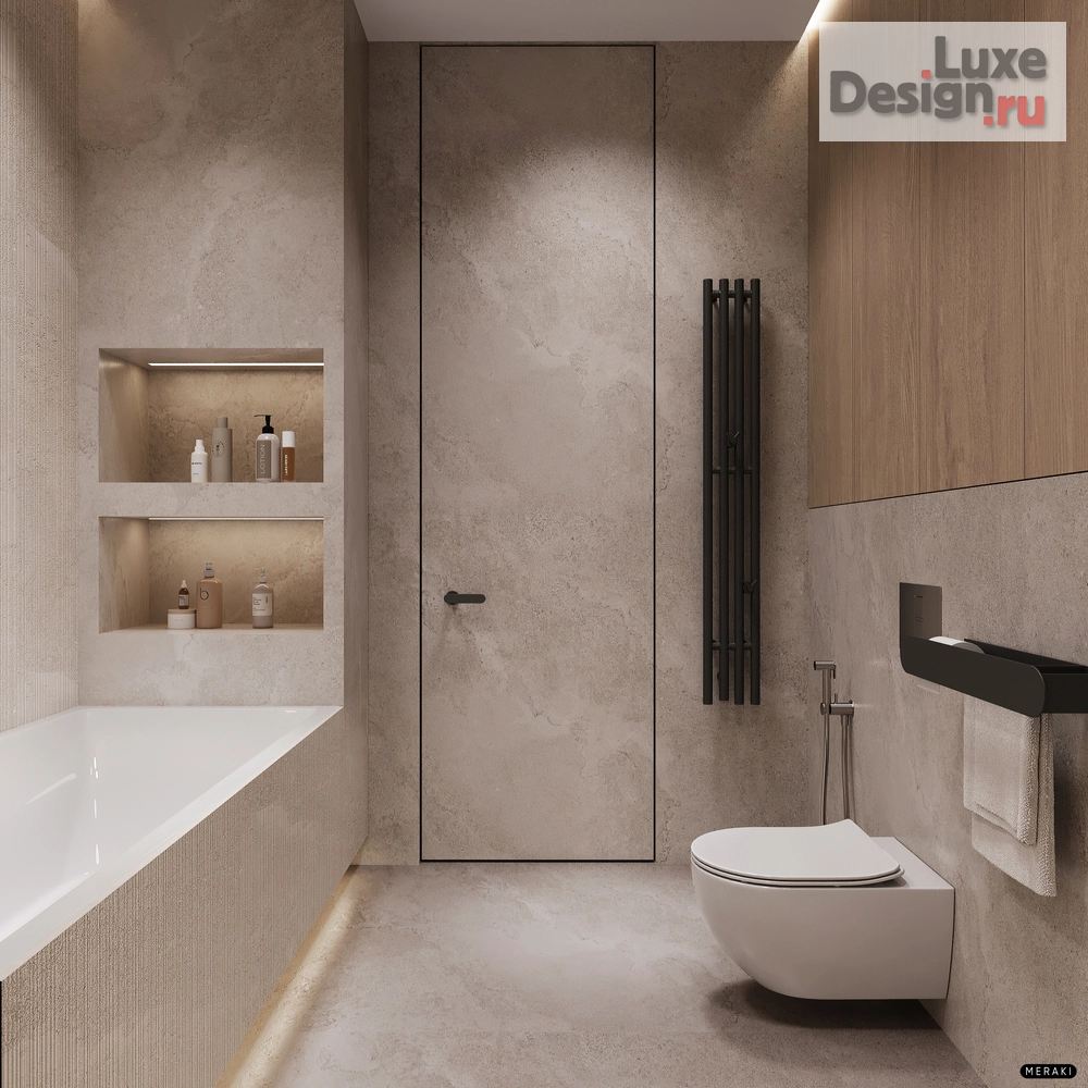 Дизайн интерьера квартиры "ЖК Primavera (108 кв). Мастер-ванная комната" (фото 4)