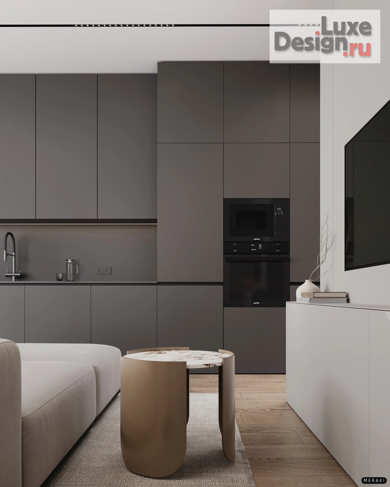 Дизайн интерьера квартиры "ЖК Primavera (53 кв). Кухня-гостиная" (фото 7)