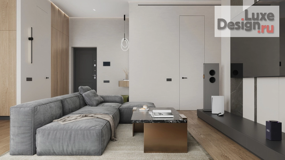 Дизайн интерьера двухкомнатной квартиры "ЖК Kokos (118 кв). Кухня-гостиная и прихожая" (фото 14)