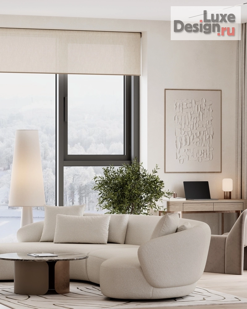 Дизайн интерьера квартиры "ЖК Primavera (104 кв). Кухня-гостиная" (фото 1)