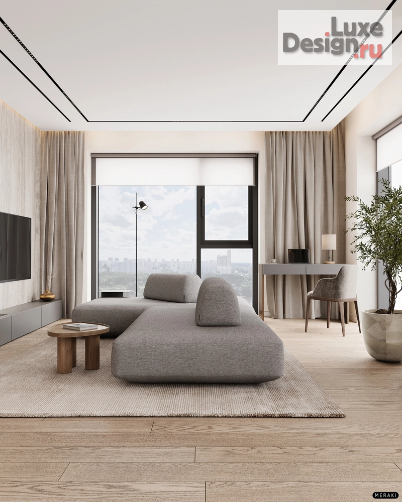 Дизайн интерьера квартиры "ЖК Primavera (108 кв). Кухня-гостиная" (фото 6)