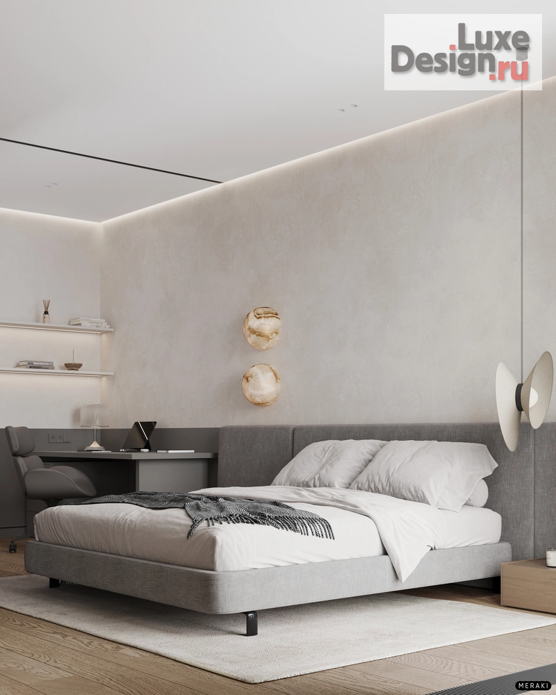 Дизайн интерьера квартиры "ЖК Primavera (53 кв). Спальня и кабинет" (фото 10)