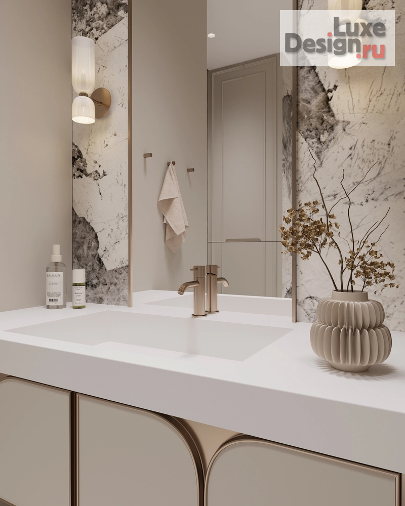 Дизайн интерьера квартиры "ЖК Primavera (104 кв). Сан. узел" (фото 2)