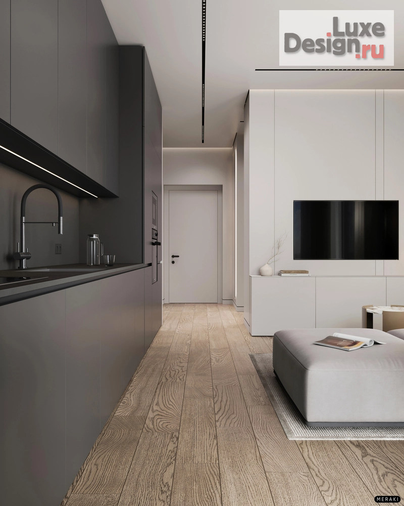 Дизайн интерьера квартиры "ЖК Primavera (53 кв). Кухня-гостиная" (фото 8)