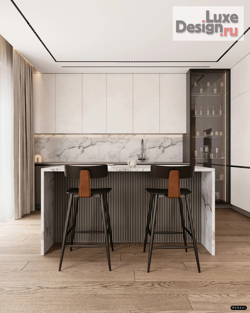 Дизайн интерьера квартиры "ЖК Primavera (108 кв). Кухня-гостиная" (фото 8)