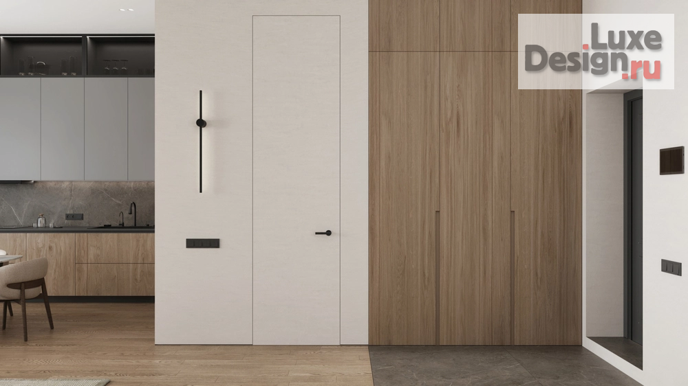 Дизайн интерьера двухкомнатной квартиры "ЖК Kokos (118 кв). Кухня-гостиная и прихожая" (фото 10)