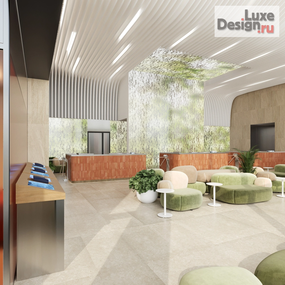 Дизайн интерьера оздоровительного комплекса "Термальный курорт Смолино_Входная зона" (фото 3)