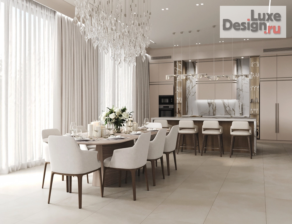 Дизайн интерьера загородного дома "Миллениум Парк" (фото 7)