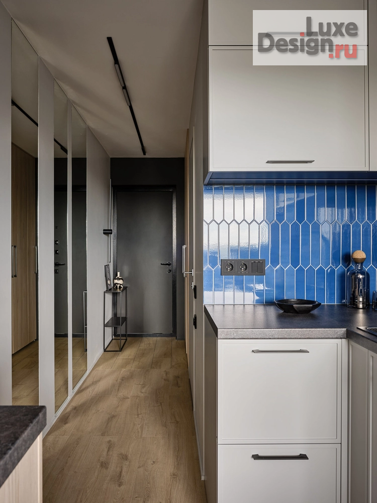 Дизайн интерьера однокомнатной квартиры "Гармония цвета" (фото 7)