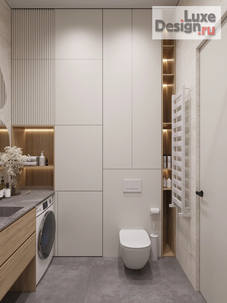 Дизайн интерьера трехкомнатной квартиры "Теплота дома" (фото 45)