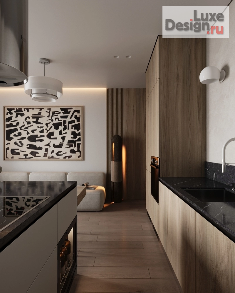 Дизайн интерьера двухкомнатной квартиры "Вечная современность " (фото 5)