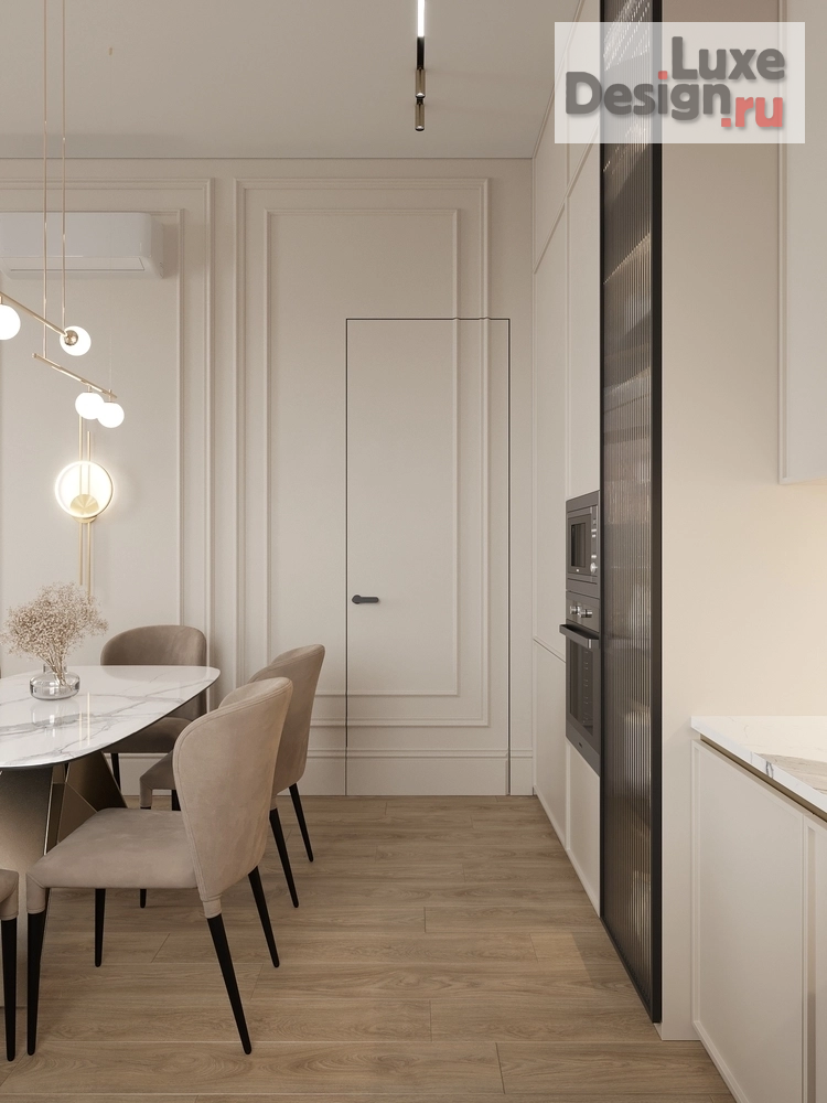 Дизайн интерьера трехкомнатной квартиры "Теплота дома" (фото 4)