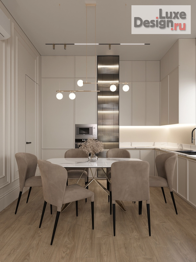 Дизайн интерьера трехкомнатной квартиры "Теплота дома" (фото 1)