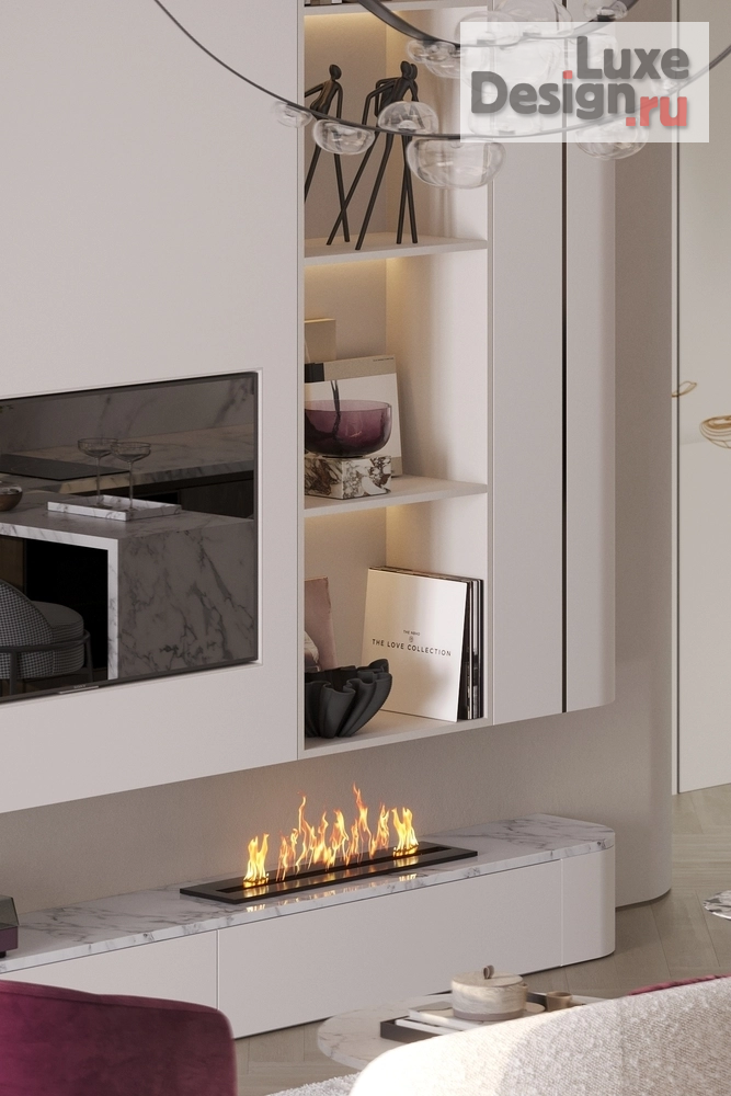 Дизайн интерьера двухкомнатной квартиры ""Теплое вино" в ЖК "РиверСкай"" (фото 2) от дизайнера Гальцева Дарья Дизайн интерьера двухкомнатной квартиры ""Теплое вино" в ЖК "РиверСкай"" (фото 2)