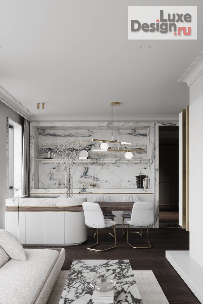 Дизайн интерьера двухкомнатной квартиры "BALANCE RESIDENCE_72.8" (фото 3)