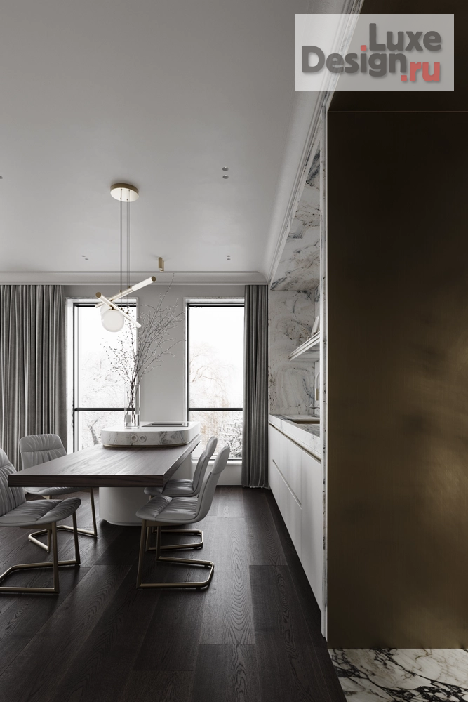 Дизайн интерьера двухкомнатной квартиры "BALANCE RESIDENCE_72.8" (фото 4)