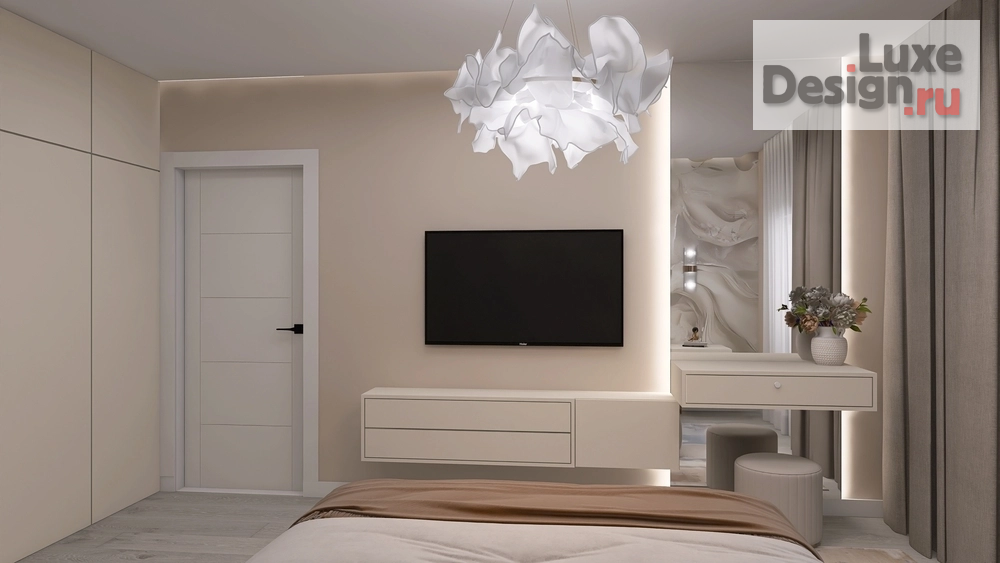 Дизайн интерьера таунхауса "Бежевые нотки в интерьере" (фото 5)