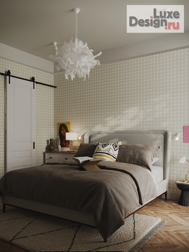 Дизайн интерьера двухкомнатной квартиры "Дизайн-проект 2 ккв в Петербурге «Монблан»" (фото 8)