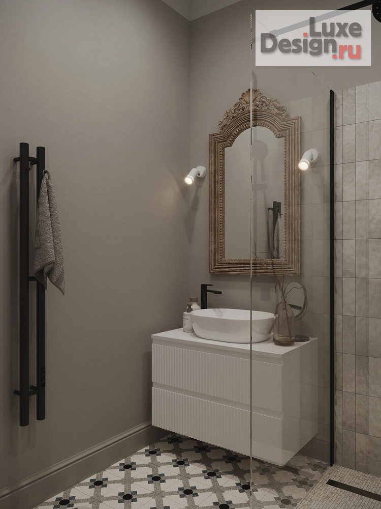 Дизайн интерьера двухкомнатной квартиры "Дизайн-проект 2 ккв в Петербурге «Монблан»" (фото 12)