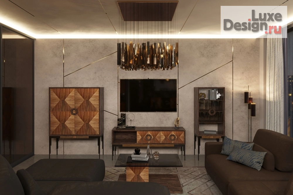 Дизайн интерьера четырехкомнатной квартиры "ЖК "Резиденции Сколково"" (фото 4)