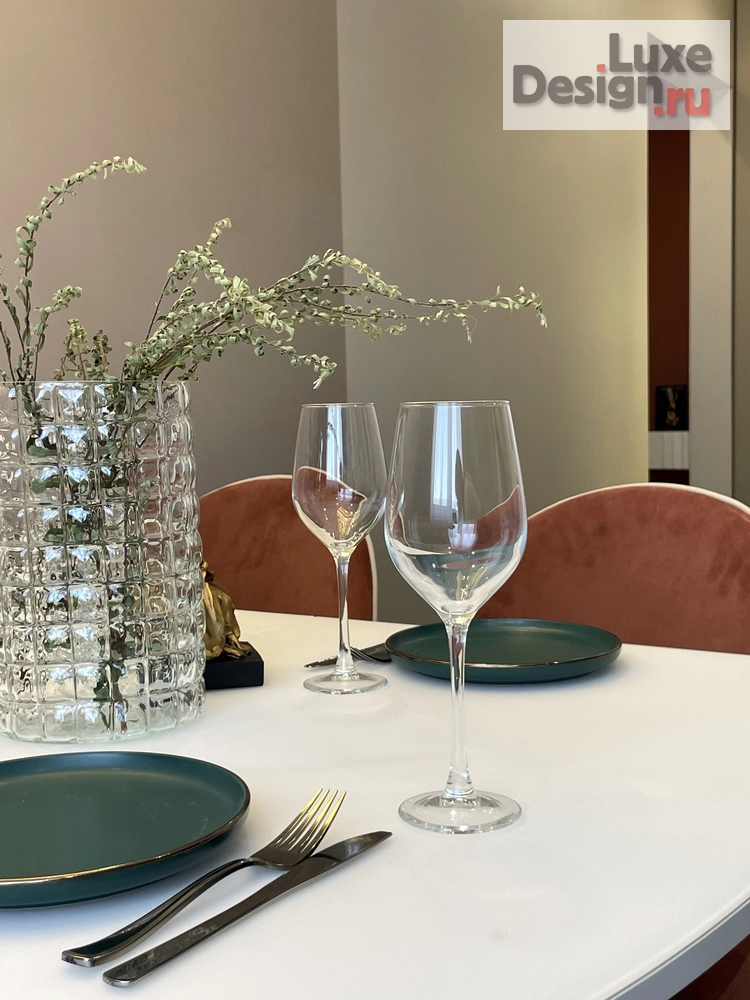 Дизайн интерьера двухкомнатной квартиры "Зелёный на ТЕРРАКОТОВОМ!" (фото 6)